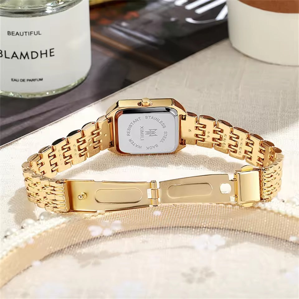 Classic Square Gold Quartz Watch