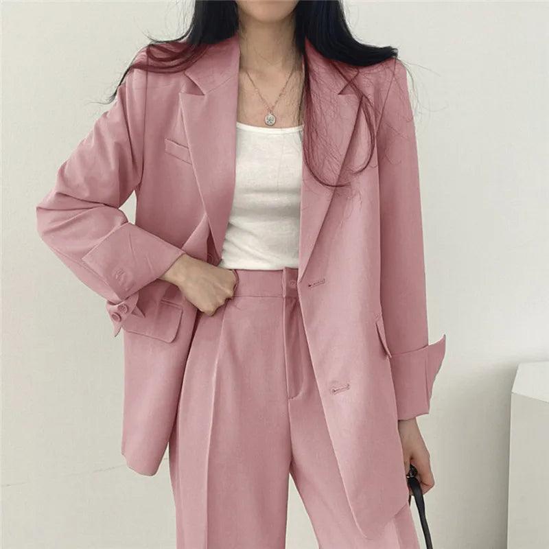 Hailey | Elegant Women's Suit Set with Long Blazer