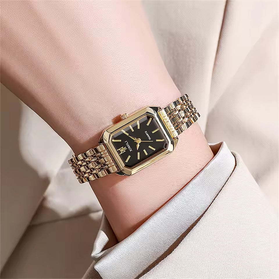 Classic Square Gold Quartz Watch
