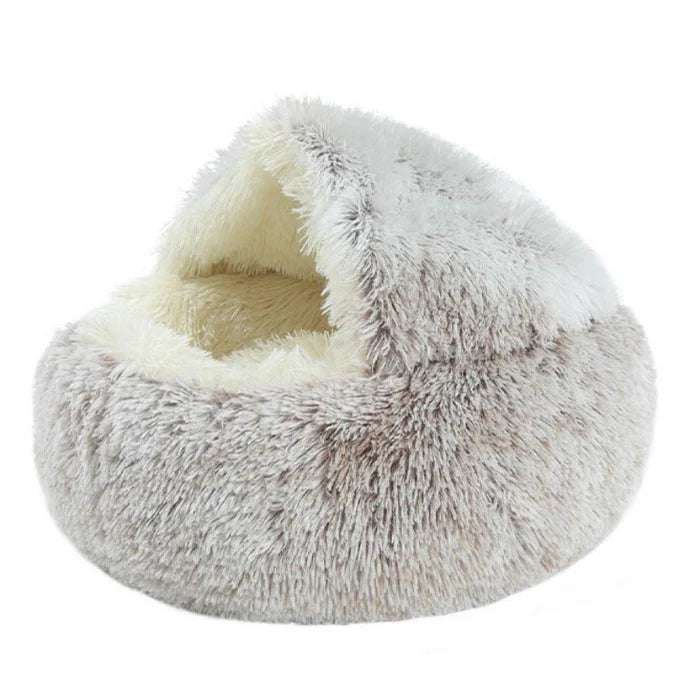 Comfortable and Safe Self-Heating Fleece Nest for Your Pet