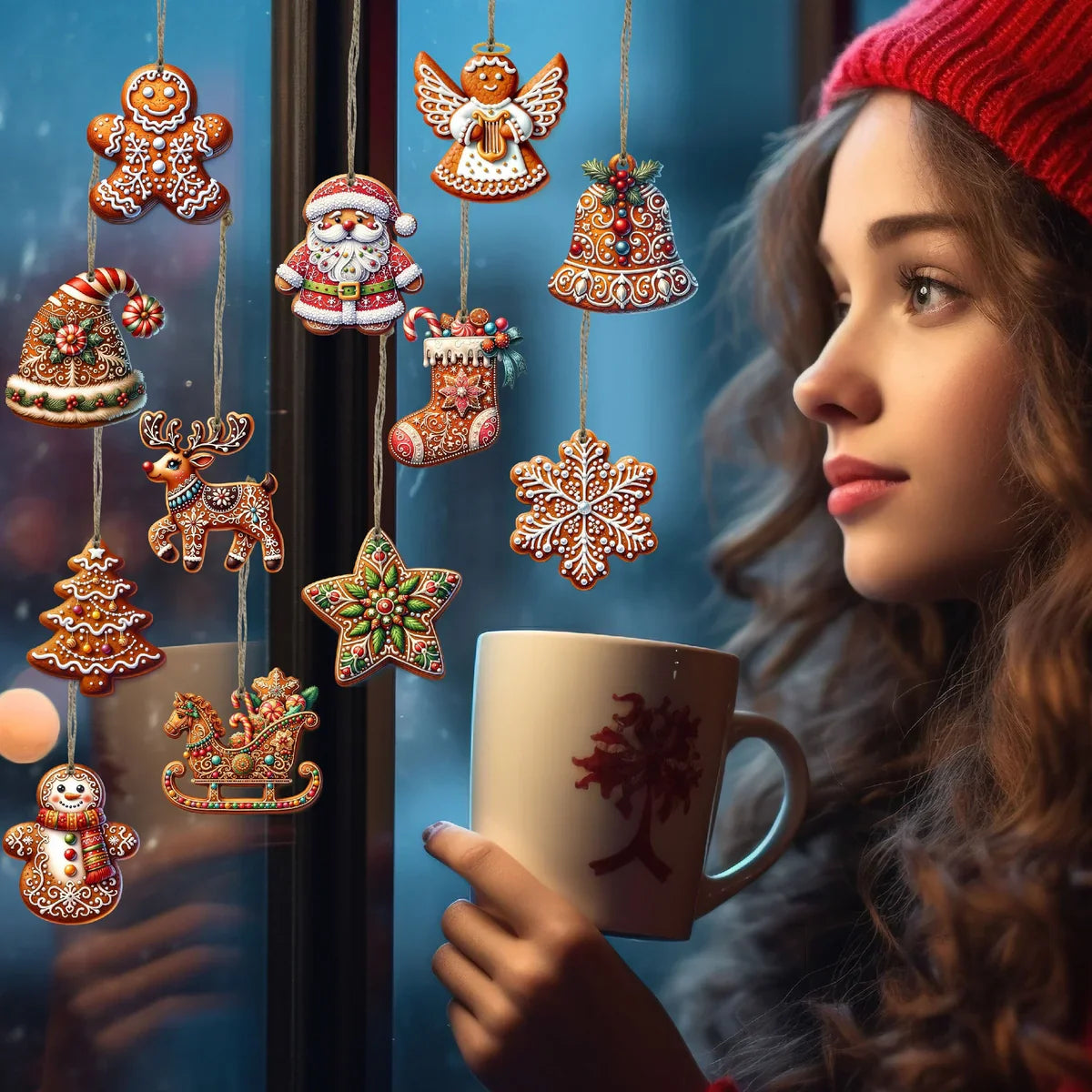 NordicJoy - Unique Handmade Wooden Christmas Decorations for Cozy Holiday Cheer