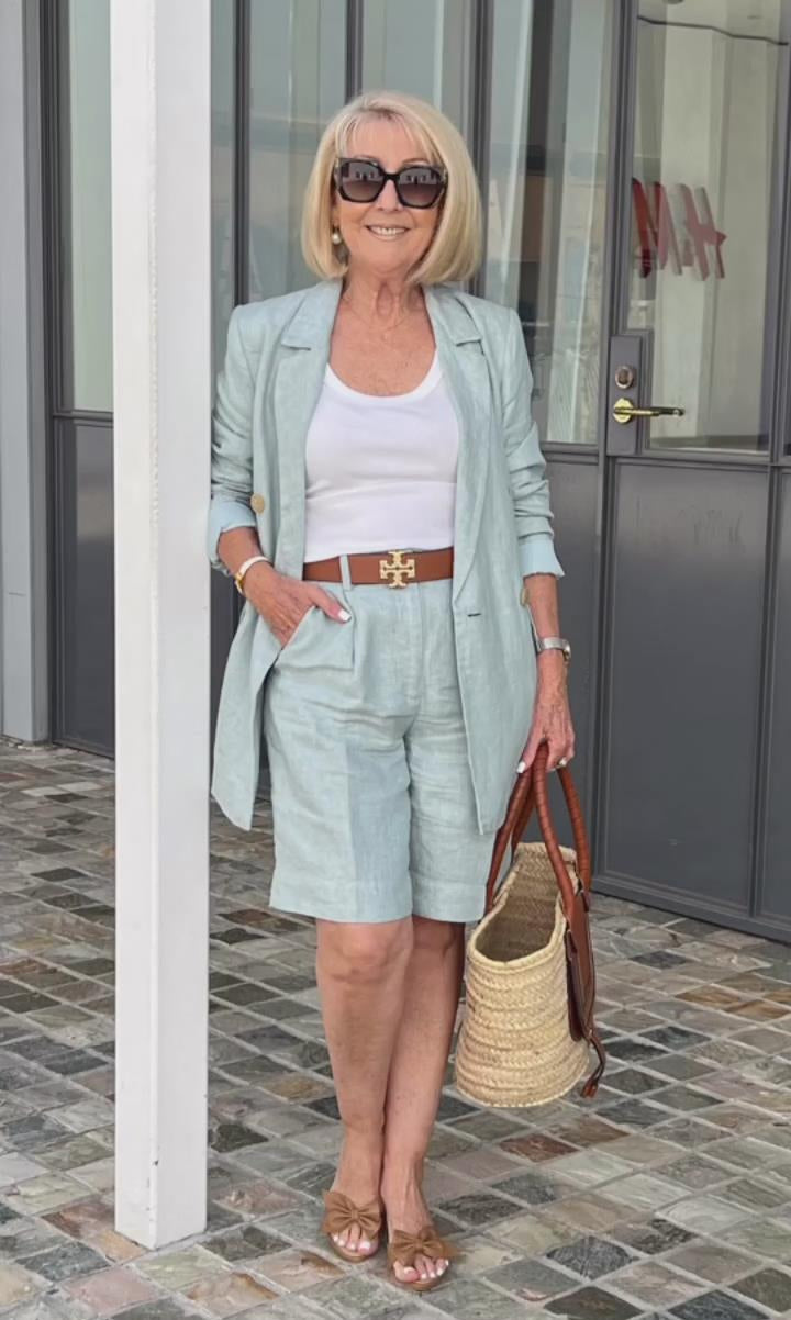 Elegant Two-Piece Short and Jacket Set