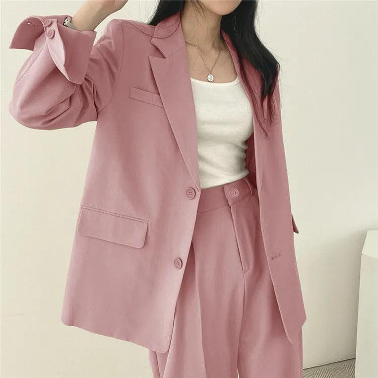 Hailey | Elegant Women's Suit Set with Long Blazer