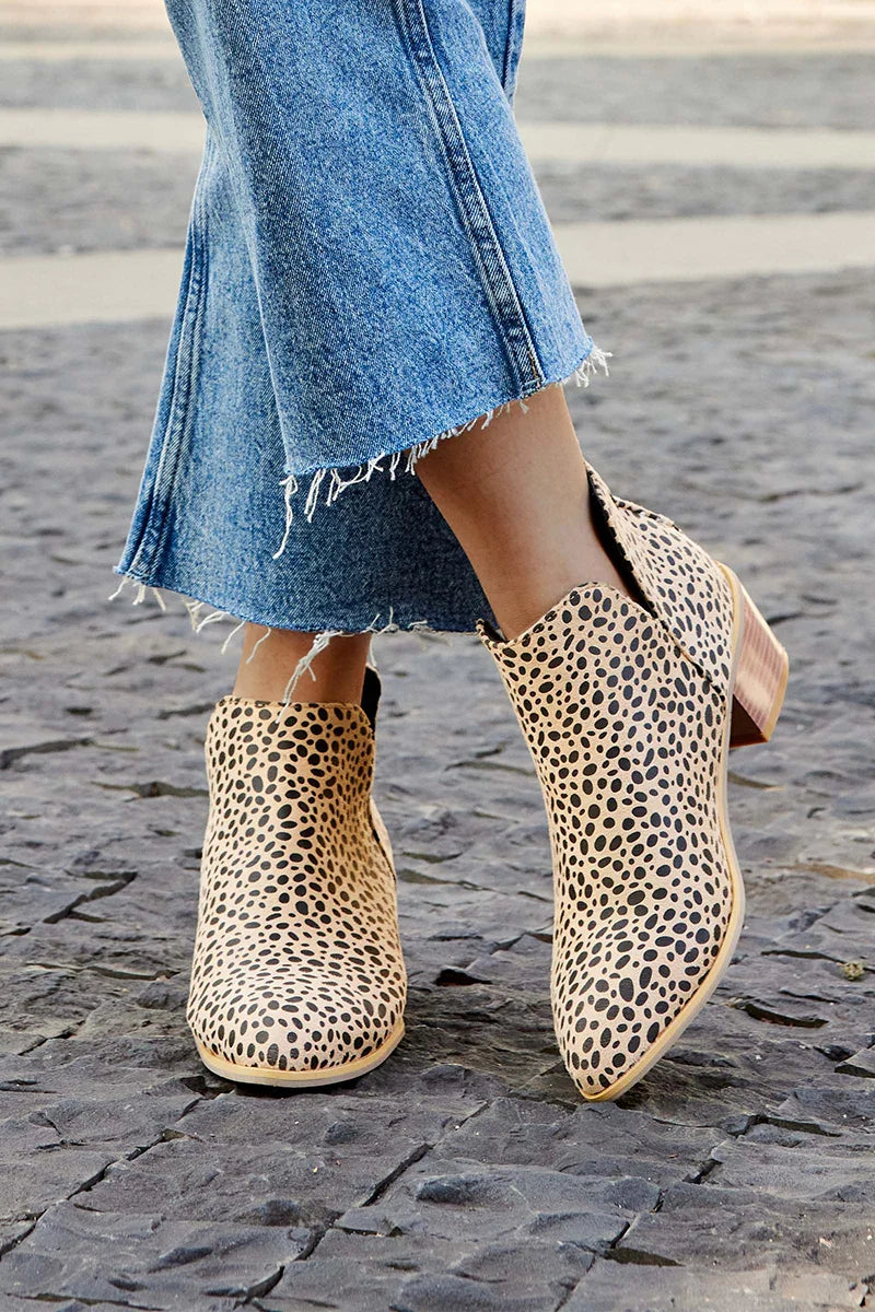 Trendy and stylish printed ankle boots
