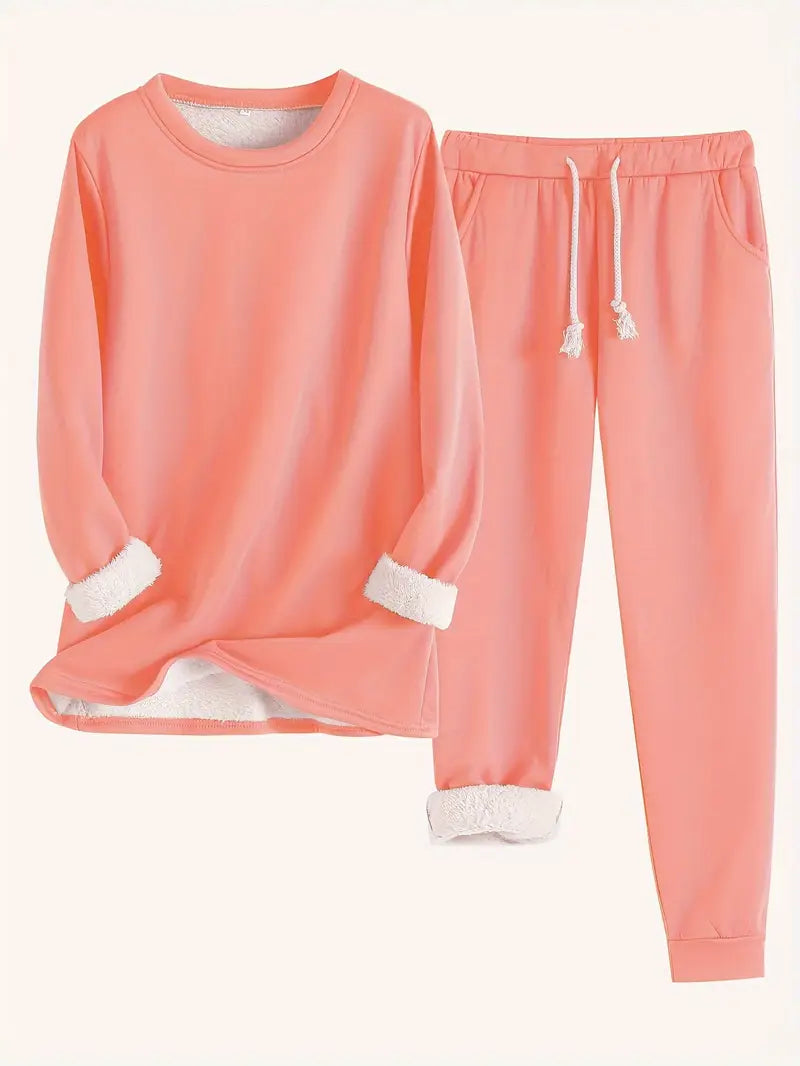 Two-Piece Relaxed and Comfortable Loungewear Set for Home