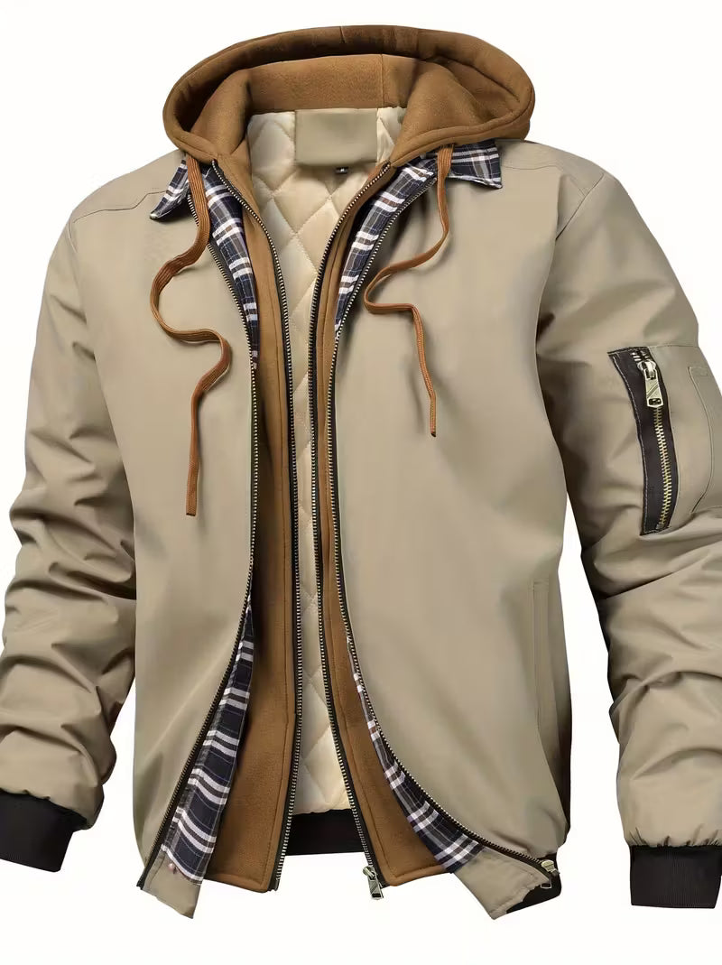 Air Force-Inspired Hooded Jacket