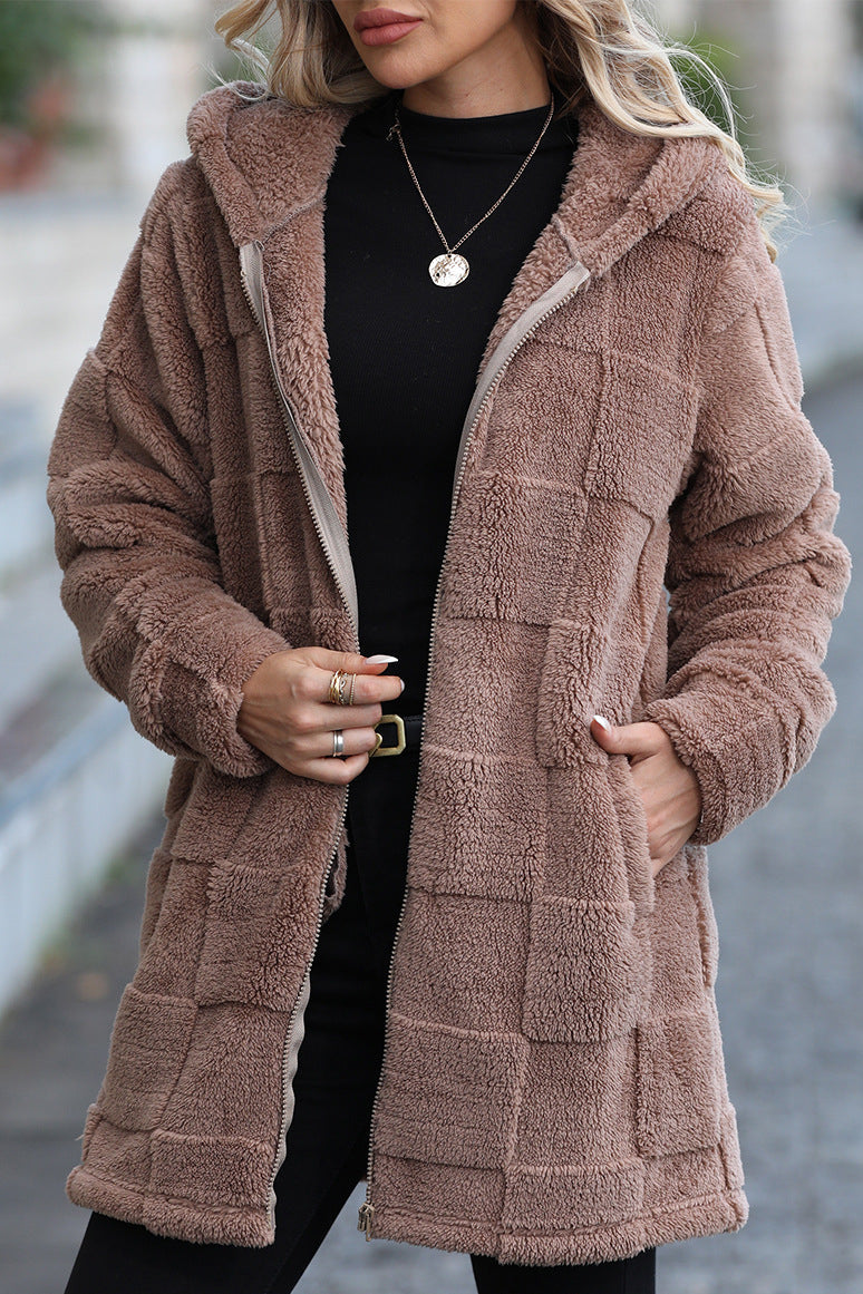 Warm Hooded Long Fleece Cardigan for Ultimate Comfort