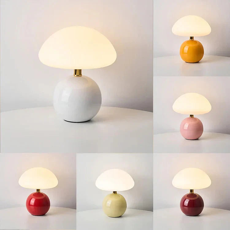 Elegant French Cream Mushroom Lamp for Stylish Lighting