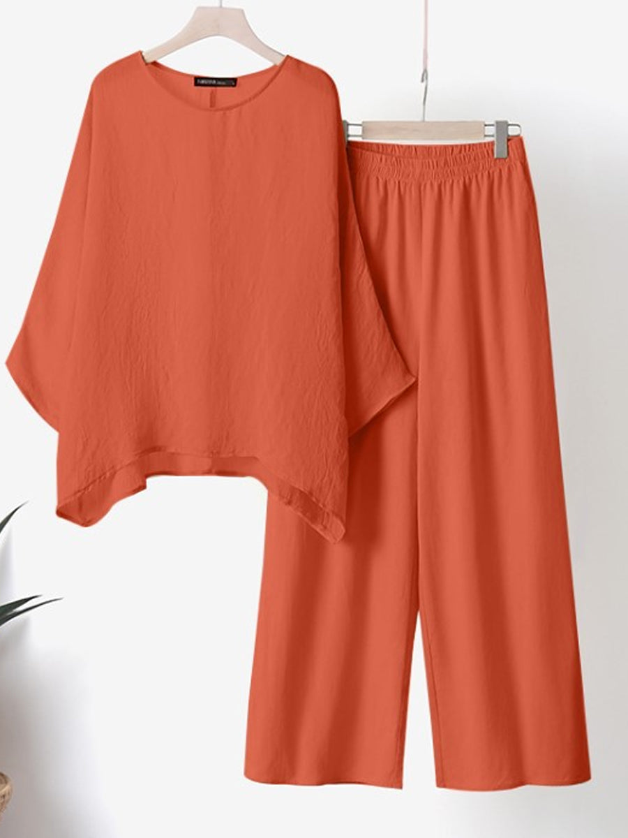 Two-Piece Set Poise & Comfort for an Elegant and Comfortable Look