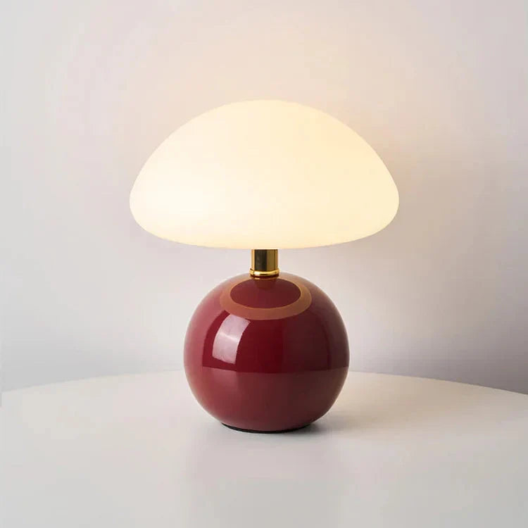 Elegant French Cream Mushroom Lamp for Stylish Lighting