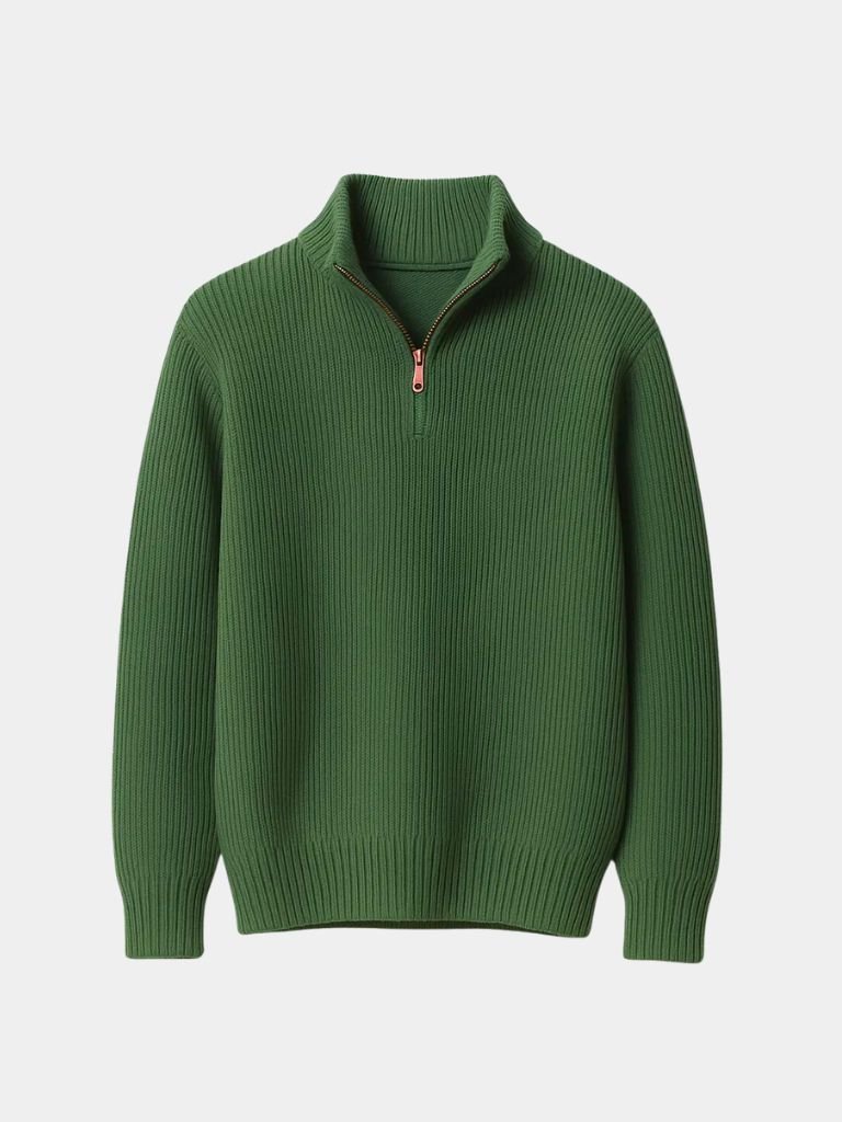 Falko - Elegant Highland Quarter-Zip Pullover in Classic Design