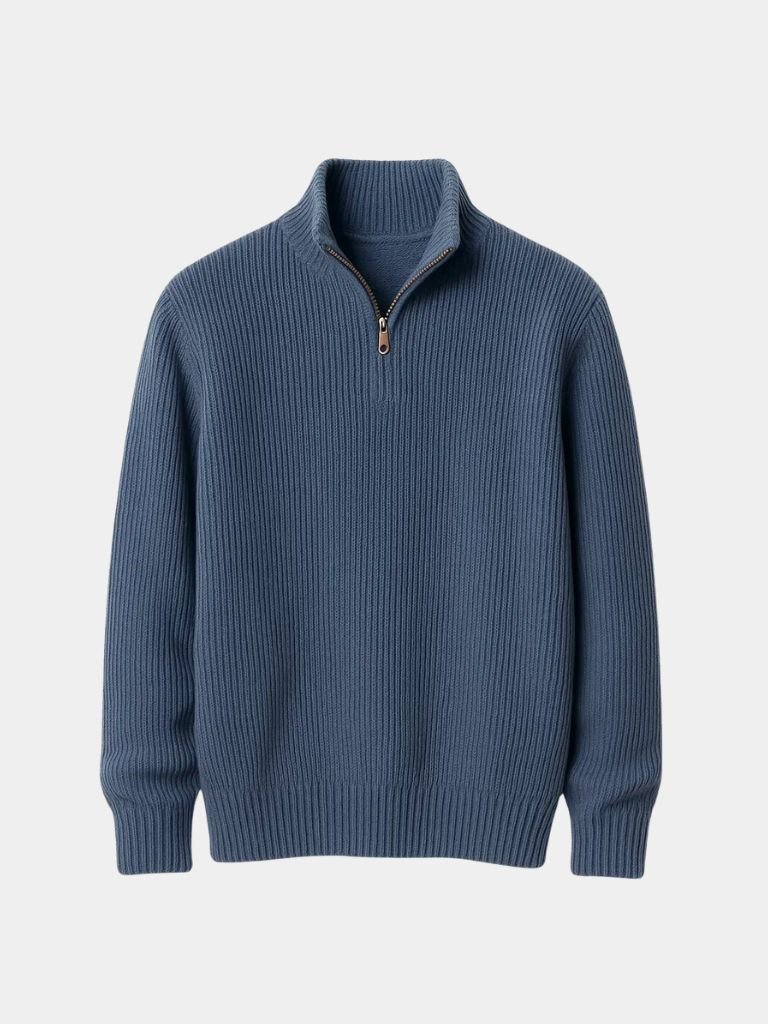 Falko - Elegant Highland Quarter-Zip Pullover in Classic Design