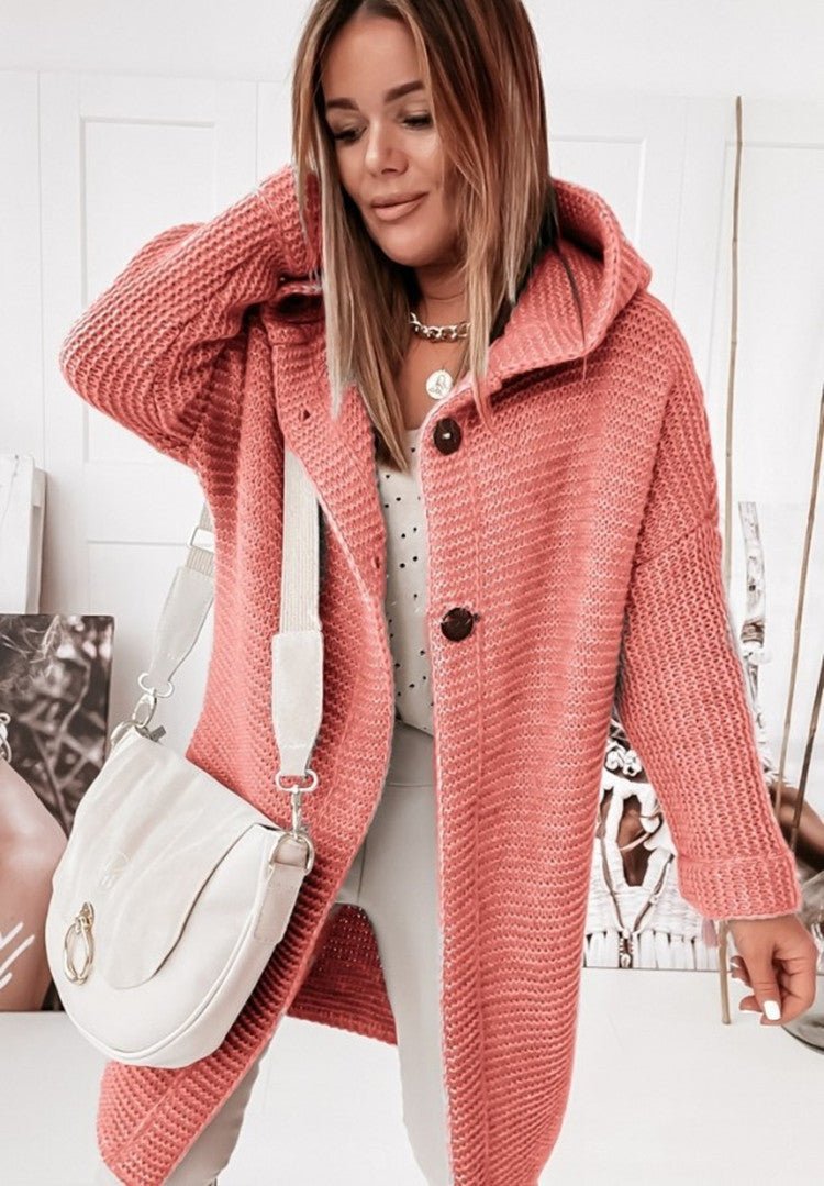 Ultra-Soft Hooded Knit Cardigan for Women
