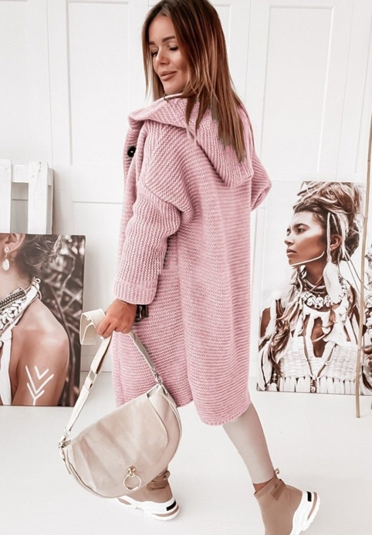 Ultra-Soft Hooded Knit Cardigan for Women