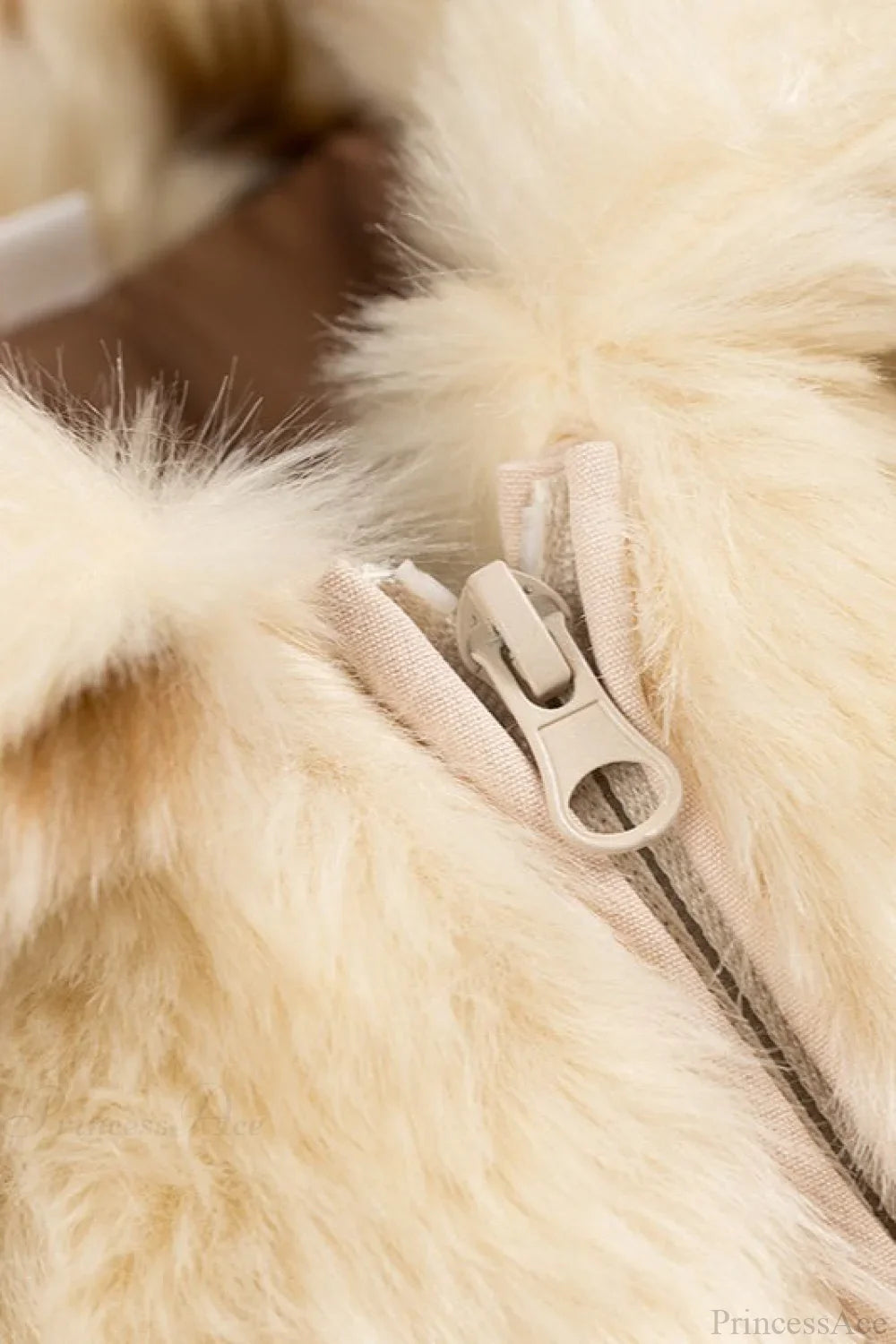 Warm faux fur coat with leopard print, cozy and elegant