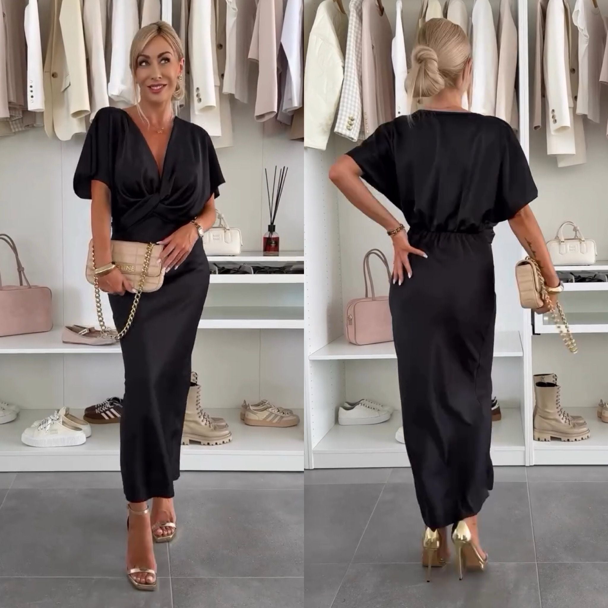 Elyn | Chic Midi Dress for Effortless Style