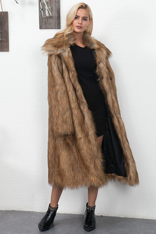 Long Faux Shearling Coat Plus Size for an Elegant and Comfortable Style