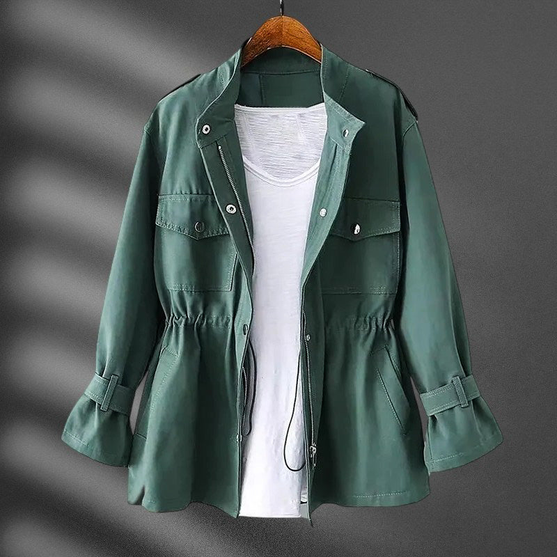 Hannah Waist Slimming Lightweight Windbreaker for a Sleek and Slim Silhouette