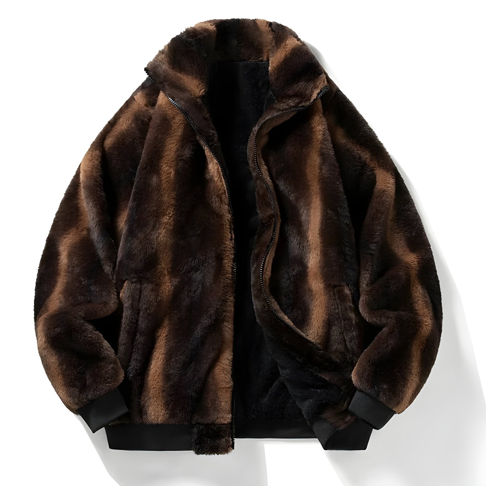 Harald - Stylish Retro Faux Fur Jacket for a Trendy Look