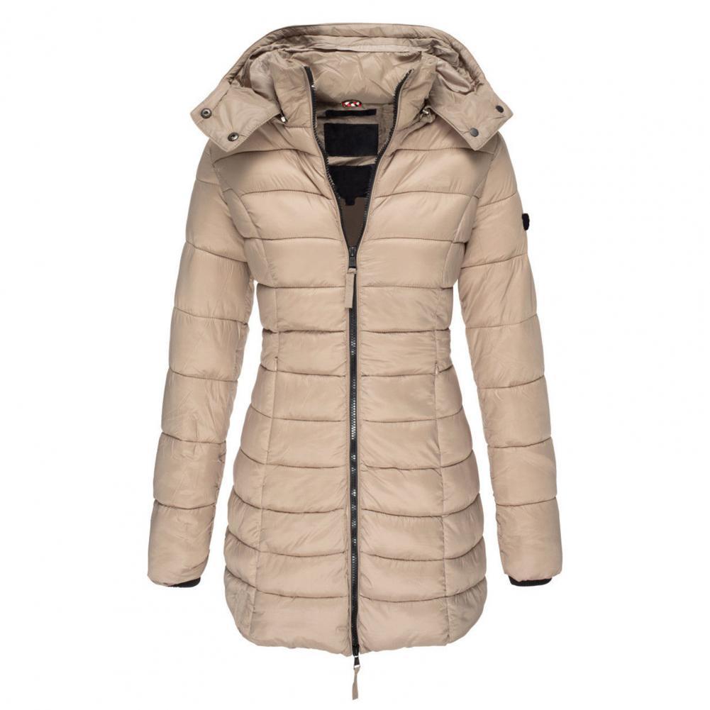 Special Thick and Warm Slim Fit Winter Coat with Hood for Women - Comfortable Fit - Belle Couture - Ideal for Cold Winter Days