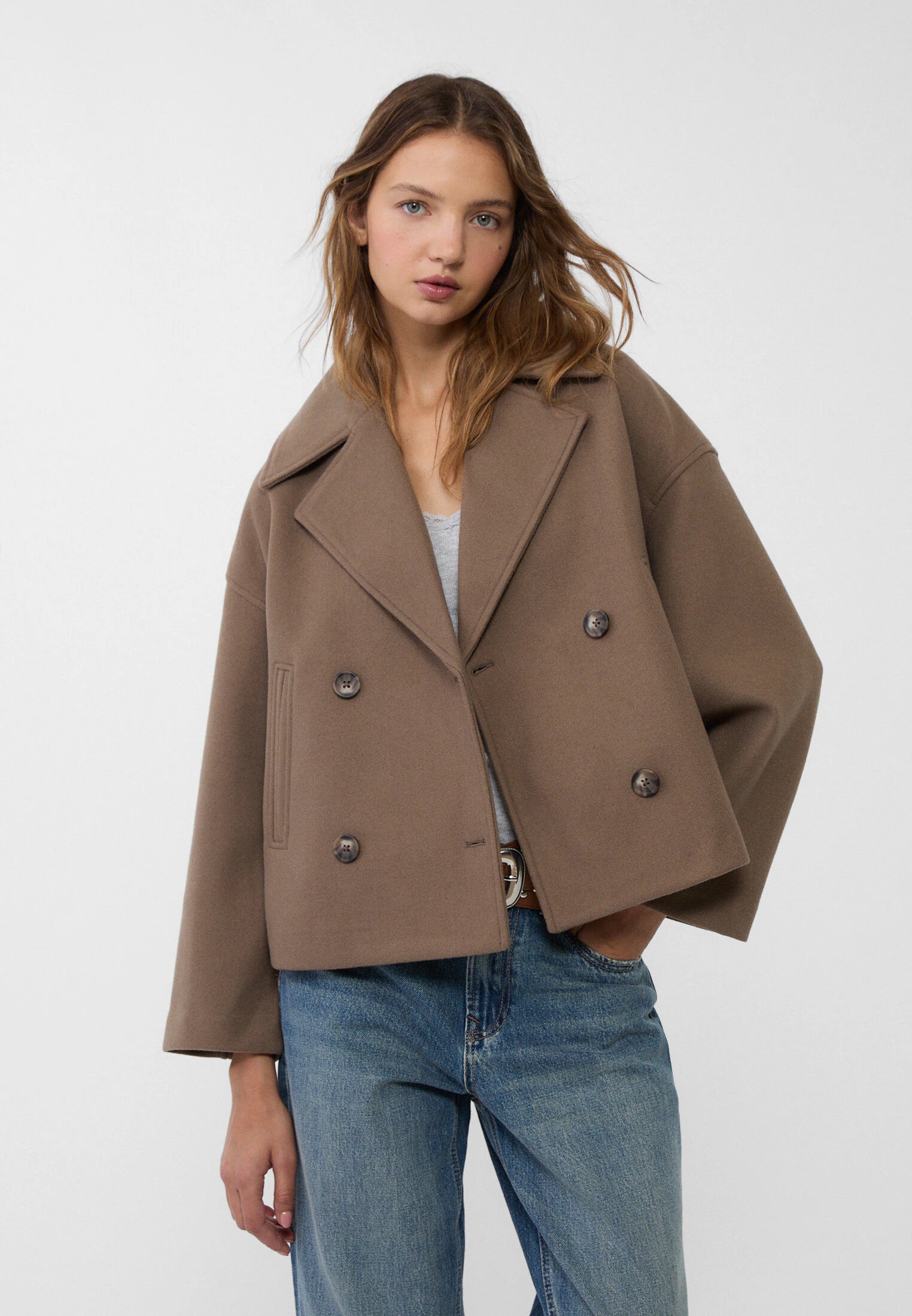 Anna Short Double Breasted Coat - Elegant and Stylish Short Women's Jacket