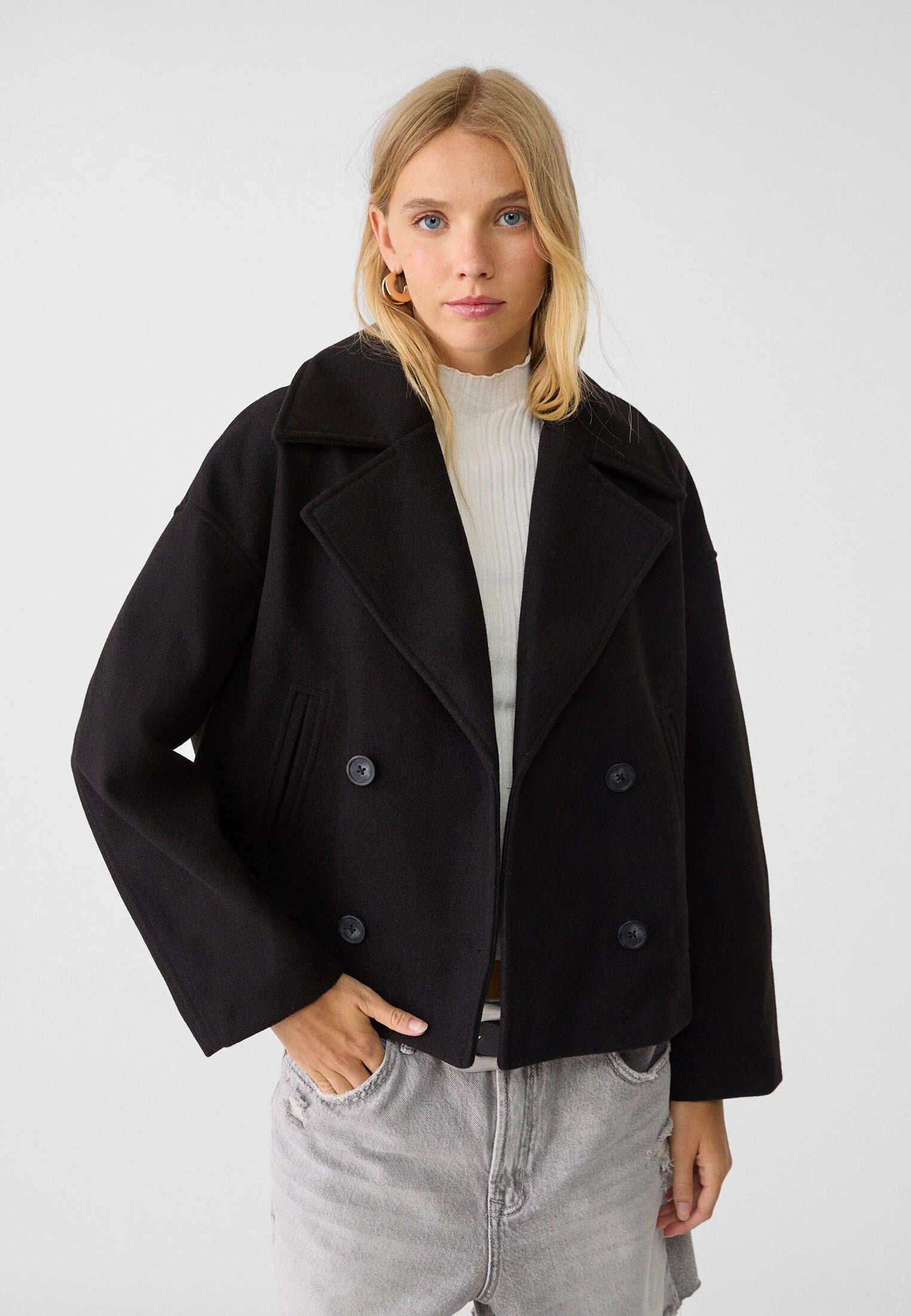 Anna Short Double Breasted Coat - Elegant and Stylish Short Women's Jacket