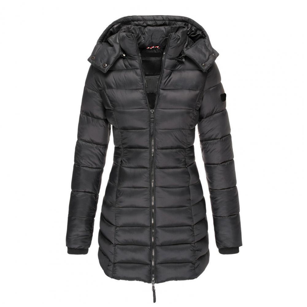 Special Thick and Warm Slim Fit Winter Coat with Hood for Women - Comfortable Fit - Belle Couture - Ideal for Cold Winter Days