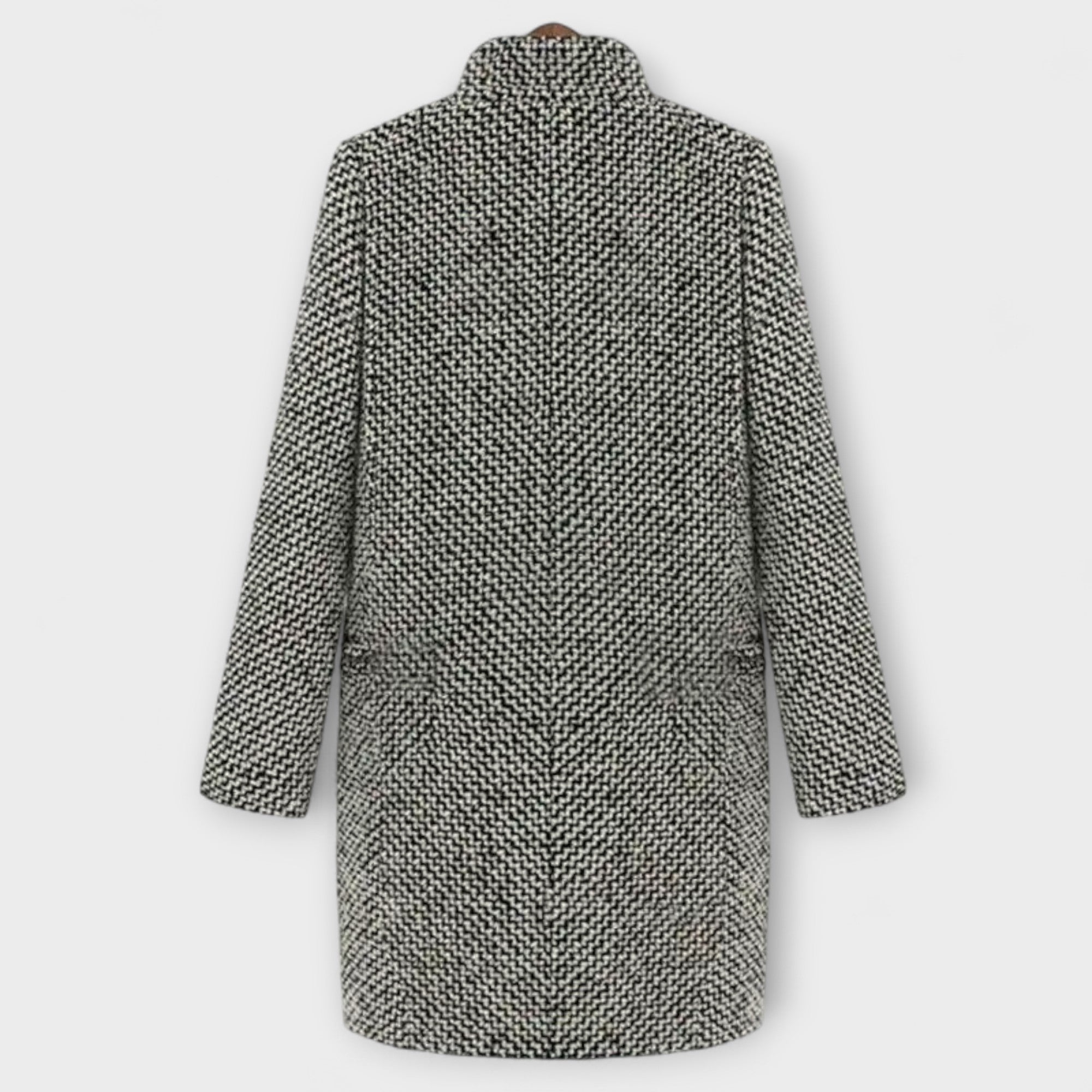 Annette – Timeless Heritage Houndstooth Coat for Classic Elegance