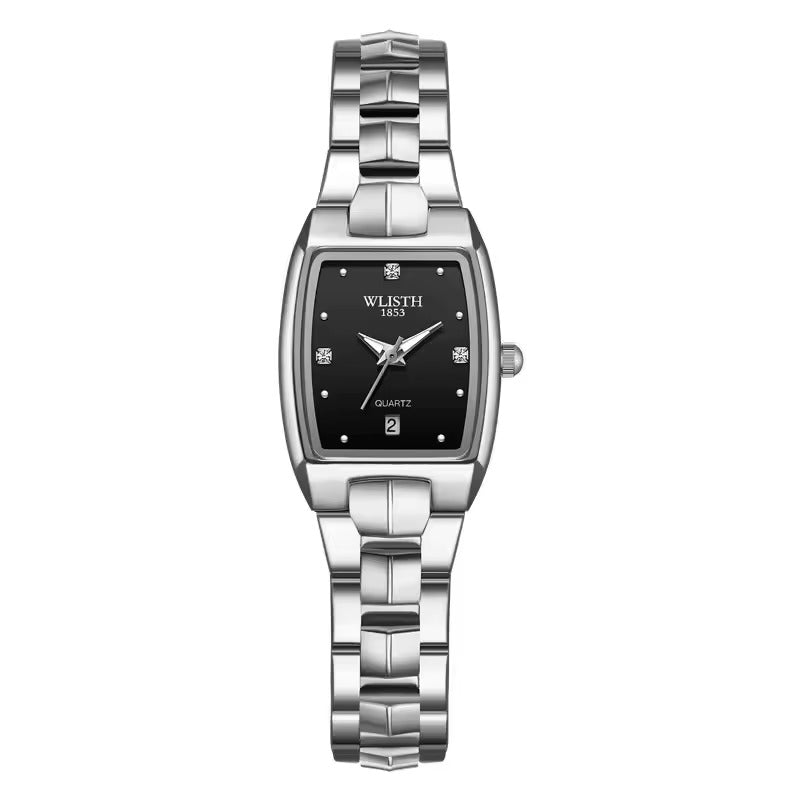 Sophisticated Couple's Watch with Elegant Square Design