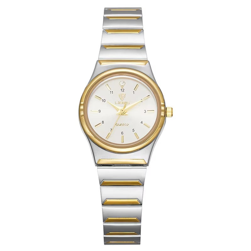 Elegant couples' watch in silver tone for a sophisticated style