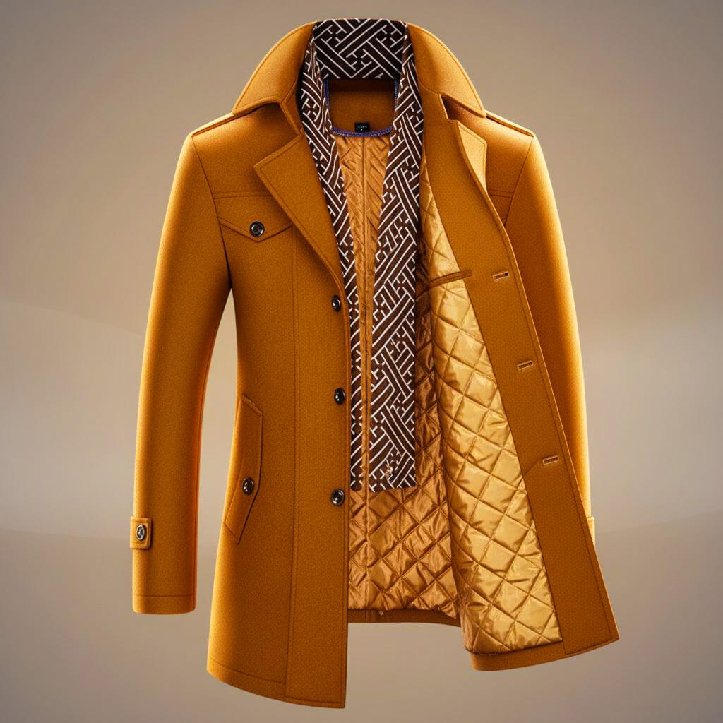 Kensworth Legacy Pure Wool Coat for an Elegant and Warm Style