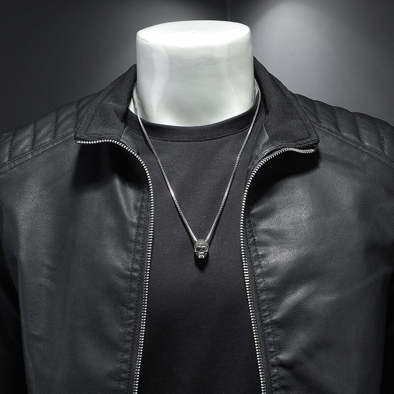 Jonas – Stylish smooth leather jacket with modern design for a trendy look