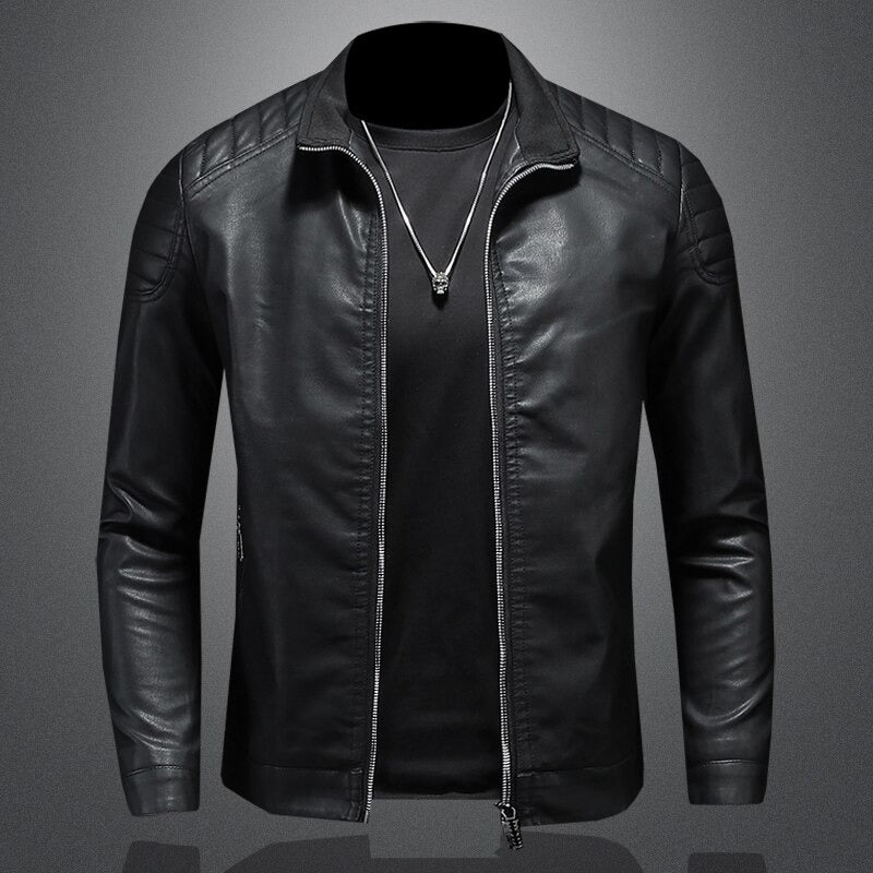 Jonas – Stylish smooth leather jacket with modern design for a trendy look