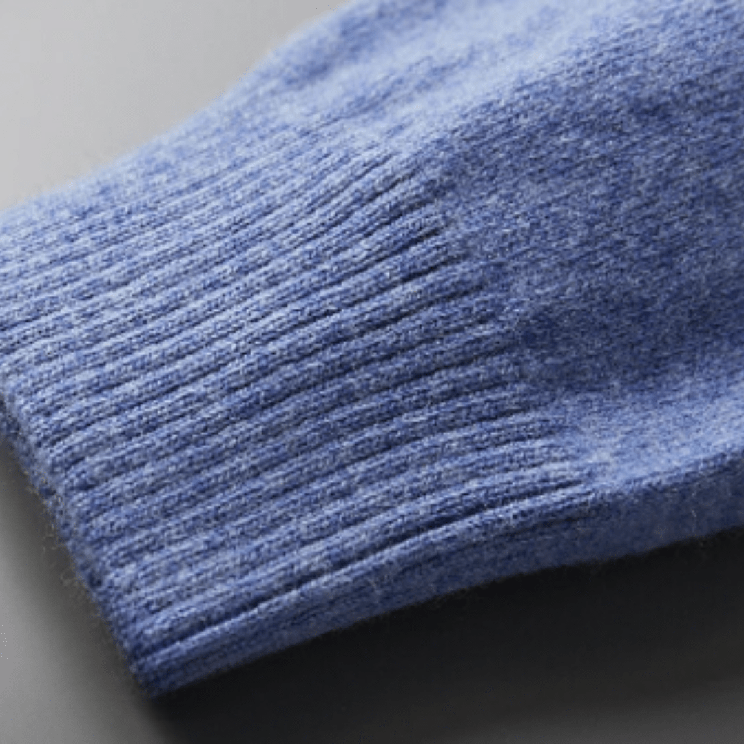 Jonas - Elegant classic wool polo shirt with polo collar