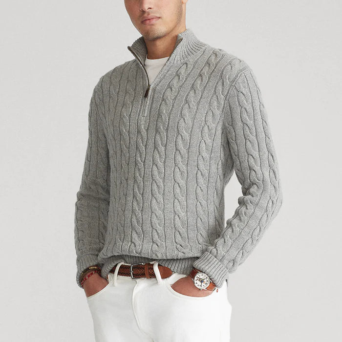 Jonas - Elegant Classic Wool Sweater with Comfortable Crew Neck