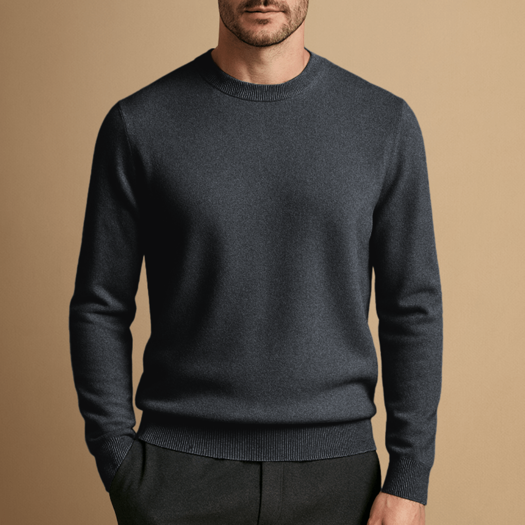 Jonas – Stylish Round Neck Wool Sweater for Any Occasion