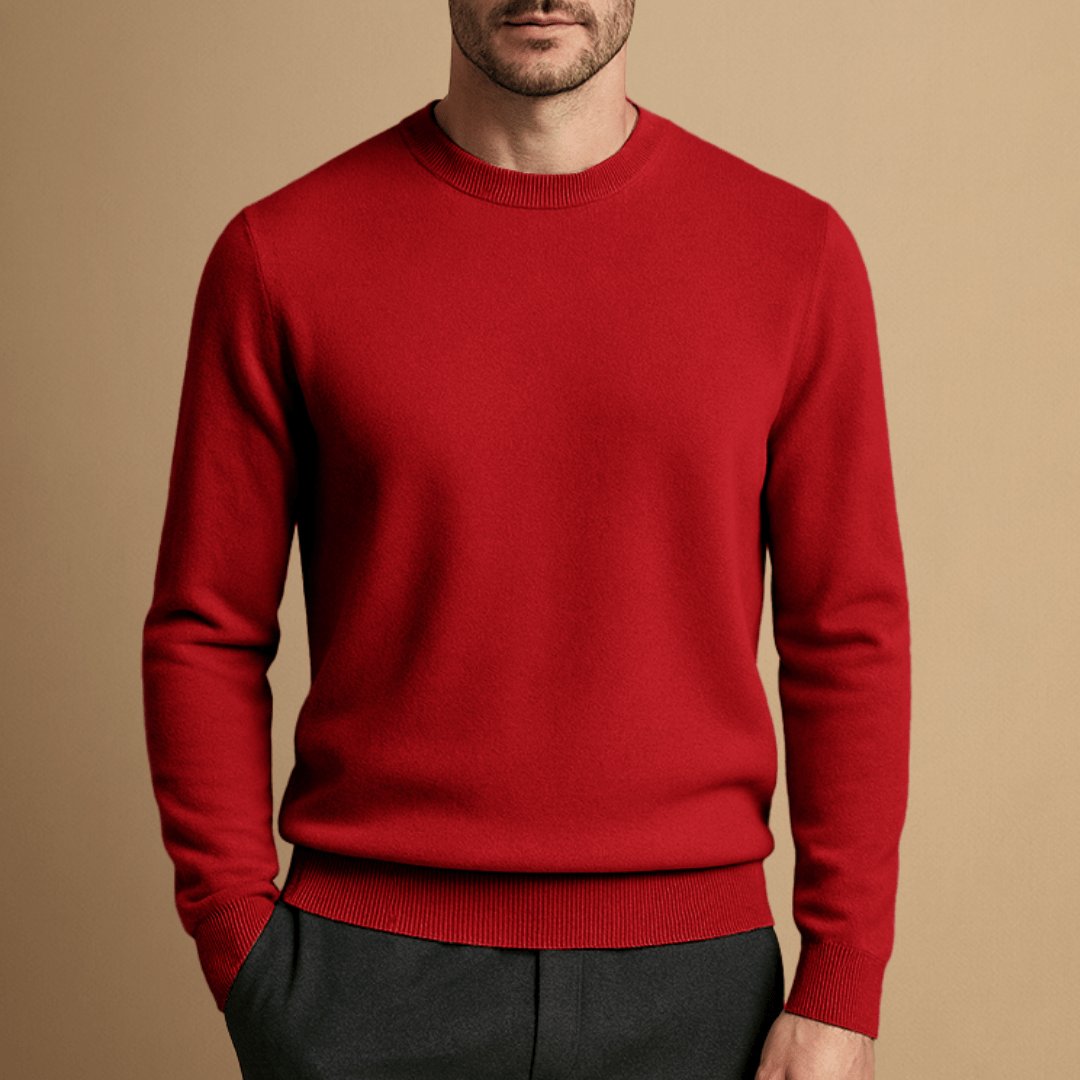 Jonas – Stylish Round Neck Wool Sweater for Any Occasion
