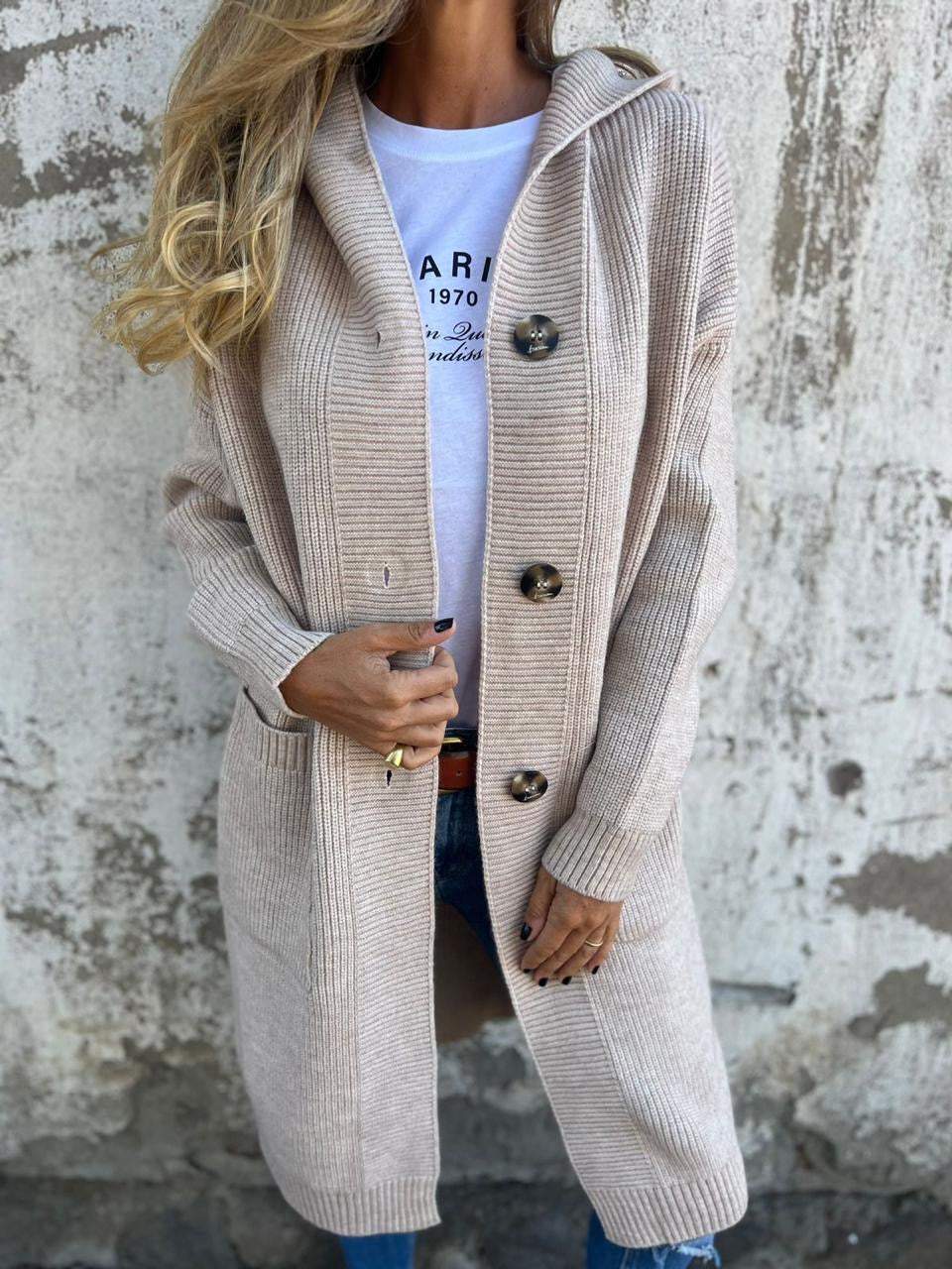 Chic, Long Knit Cardigan for Effortless Style