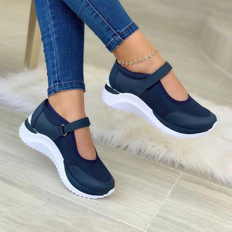 Orthopedic shoes for women with supportive insoles