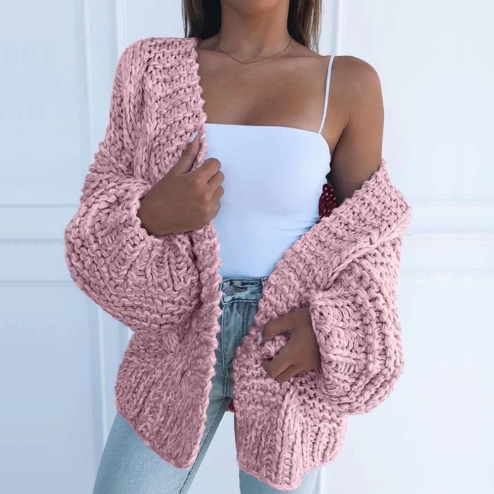 Eleanor - Oversized Chunky Knit Cozy Cardigan