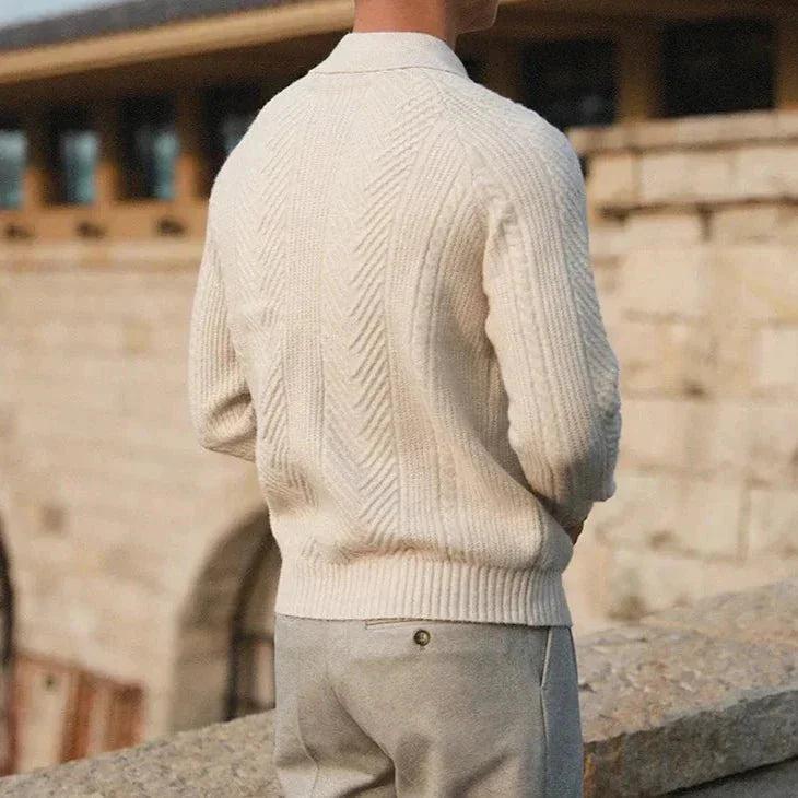 Konrad - Elegant and Comfortable Versatile Polo Sweater for Any Occasion