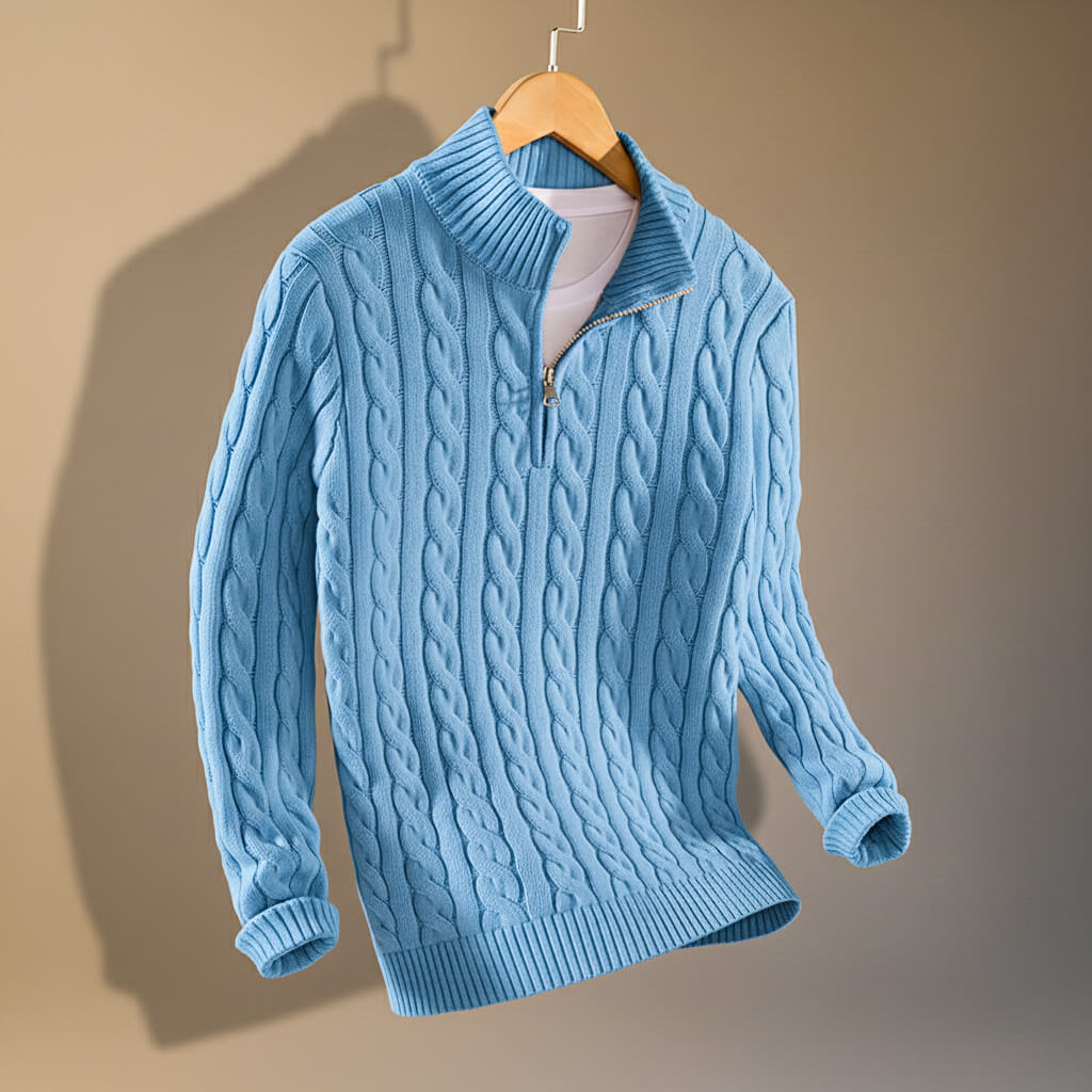 Henry Prestige Knit Mesh Pull for a Stylish and Warm Look