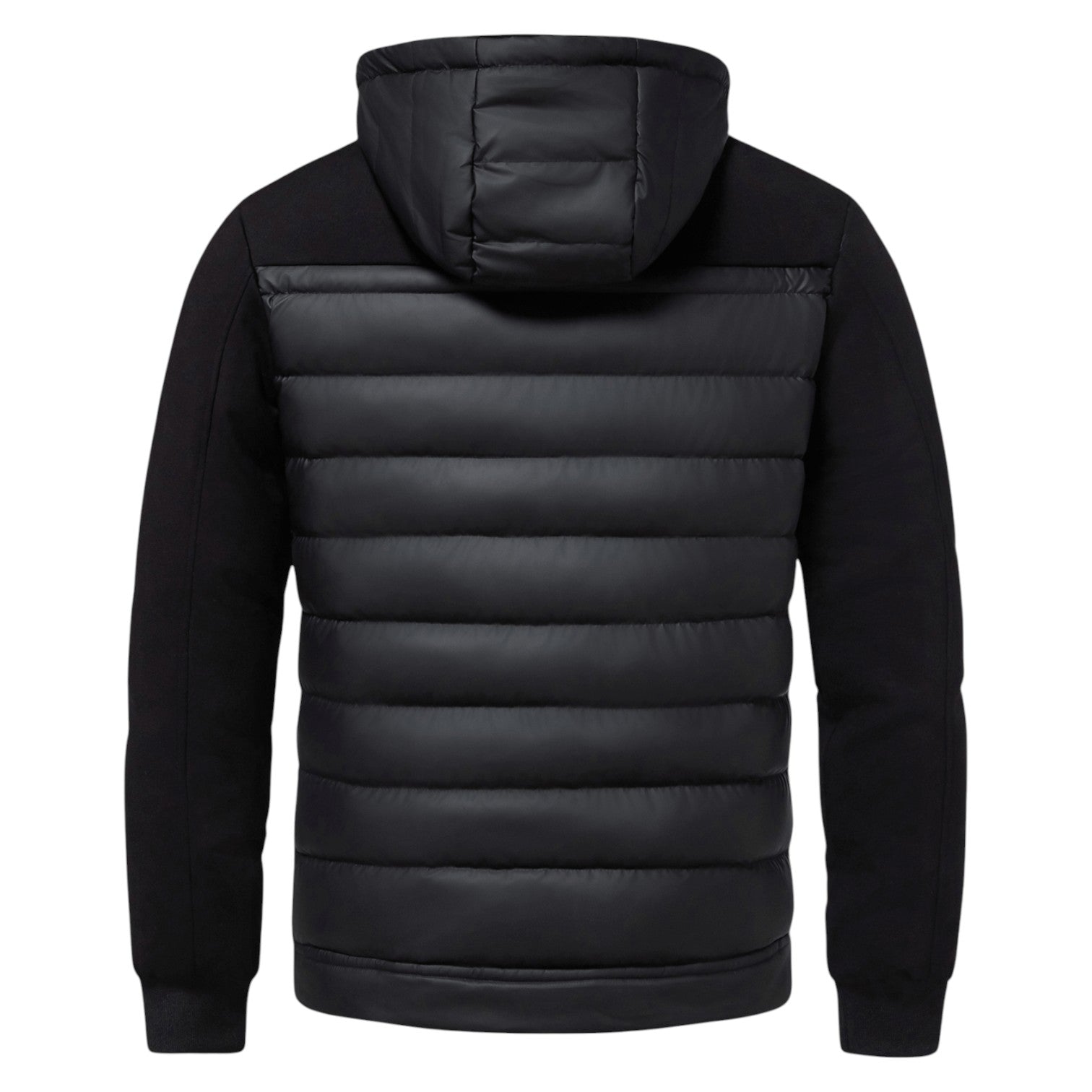 Luca – Stylish hooded jacket with zipper and fashionable quilted front