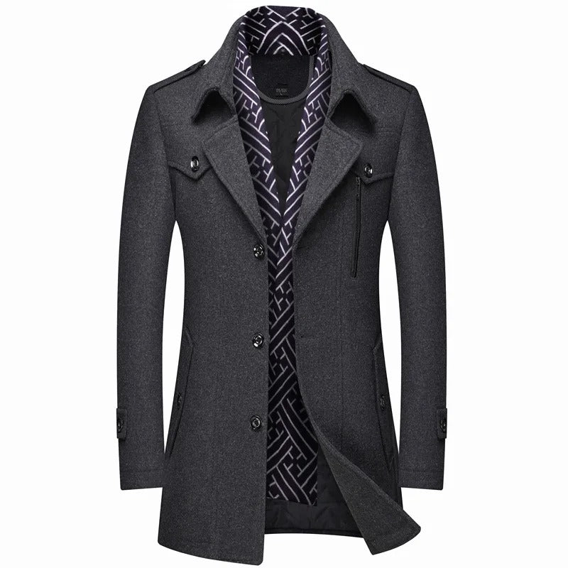 Hans – Stylish Mid-Length Winter Coat for Maximum Warmth and Comfort