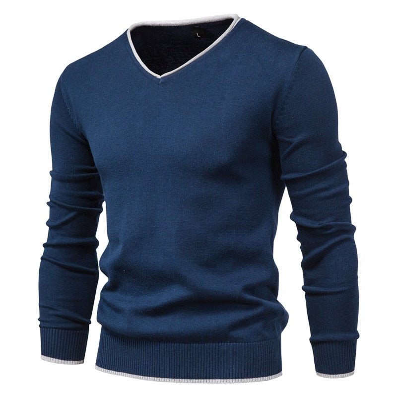 Lukas - Fashionable Slim Fit Sweater with Stylish V-Neck