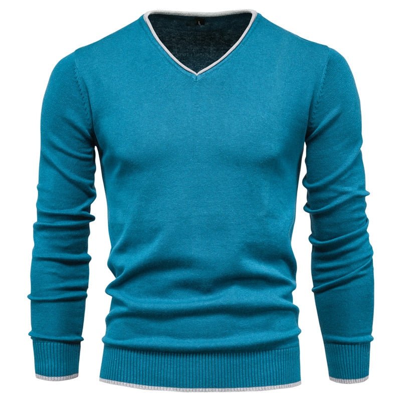 Lukas - Fashionable Slim Fit Sweater with Stylish V-Neck