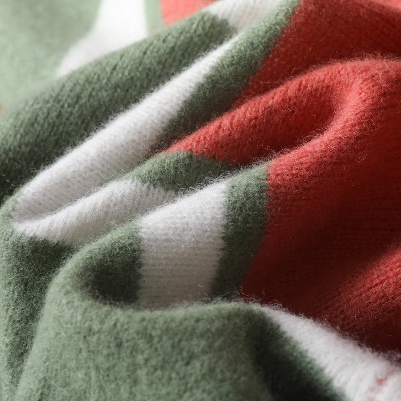 Marco – Modern Wool Sweater in Trendy Colorblock Design