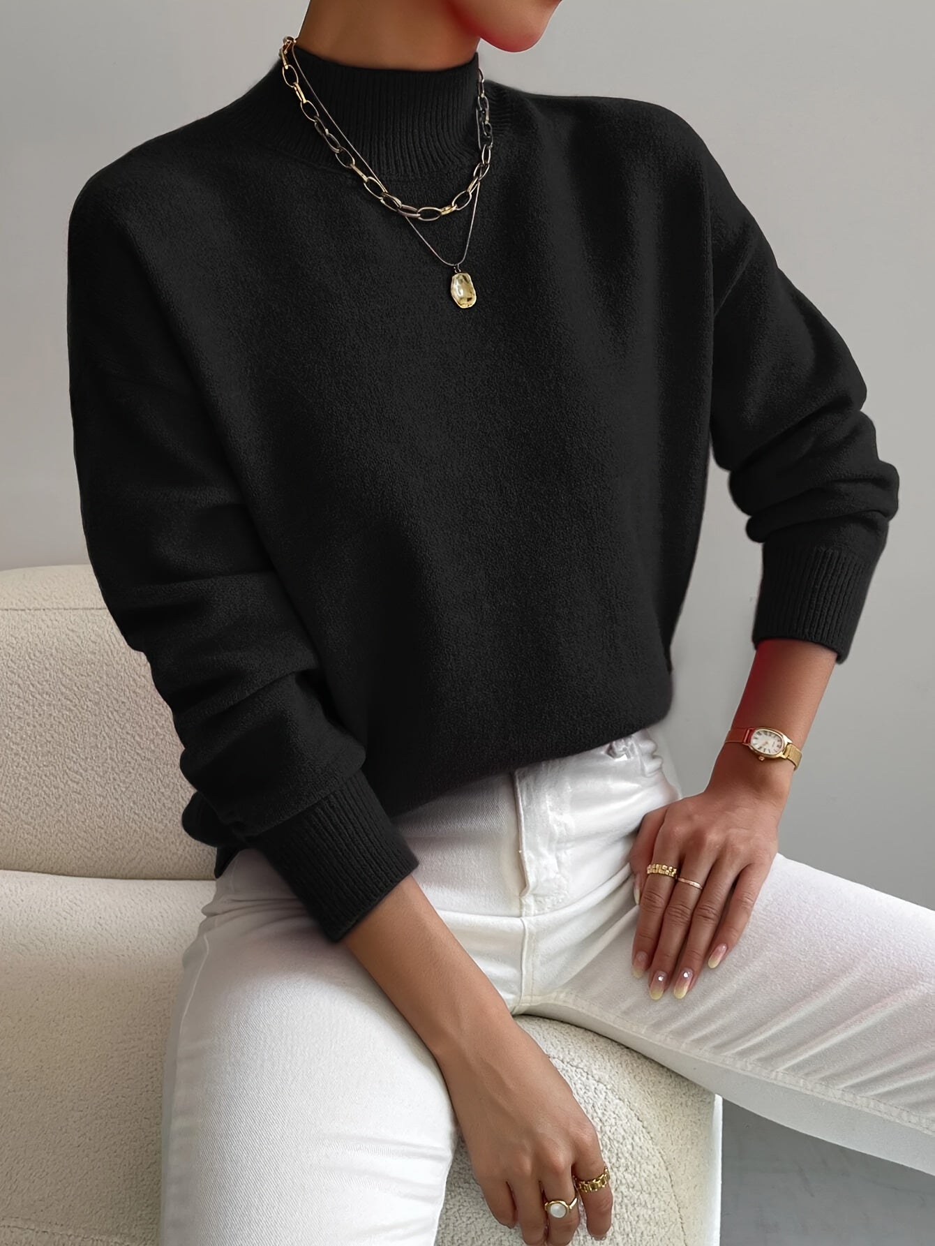 Marilena - Elegant Classic Turtleneck Sweater
