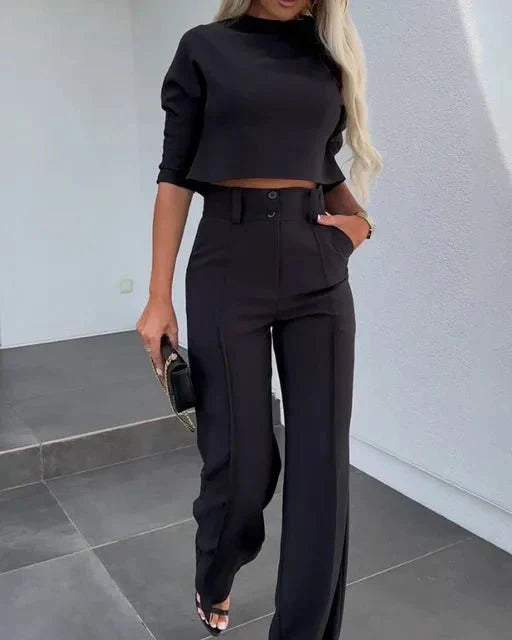 Kayla | Elegant Women's Coordinated Top and Trousers Set