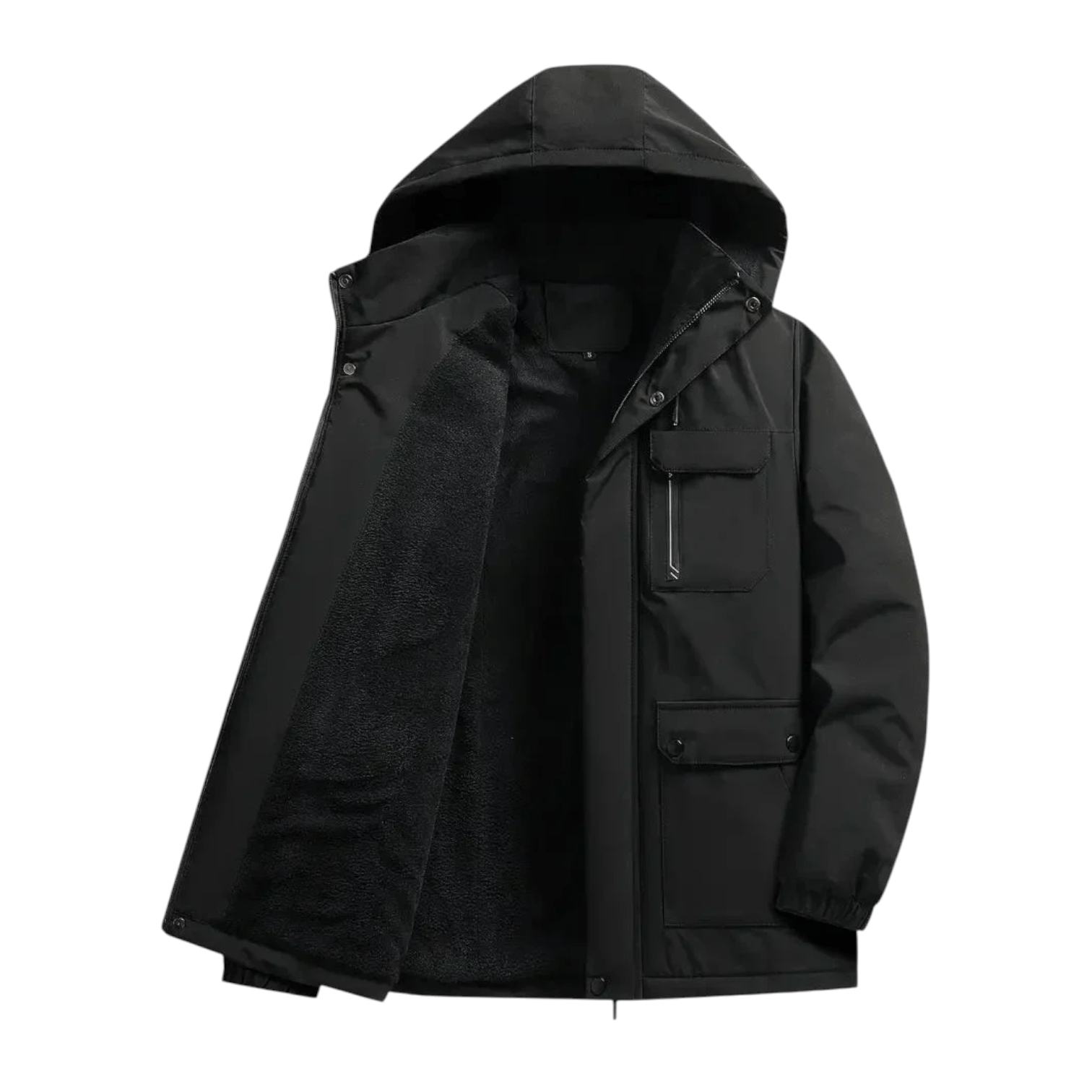 Nils – Comfortable and warm winter parka with cozy hood